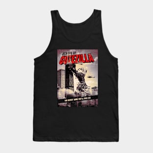 Beware Of Cutezilla Cat Tank Top